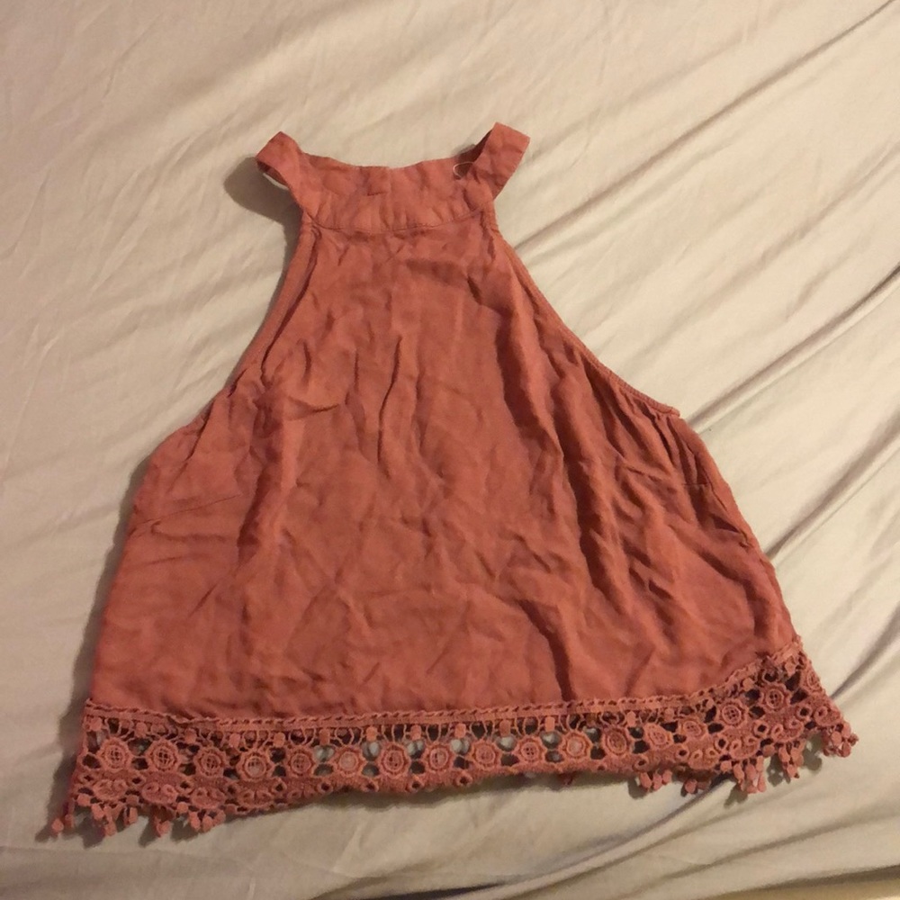 Salmon pink shirt